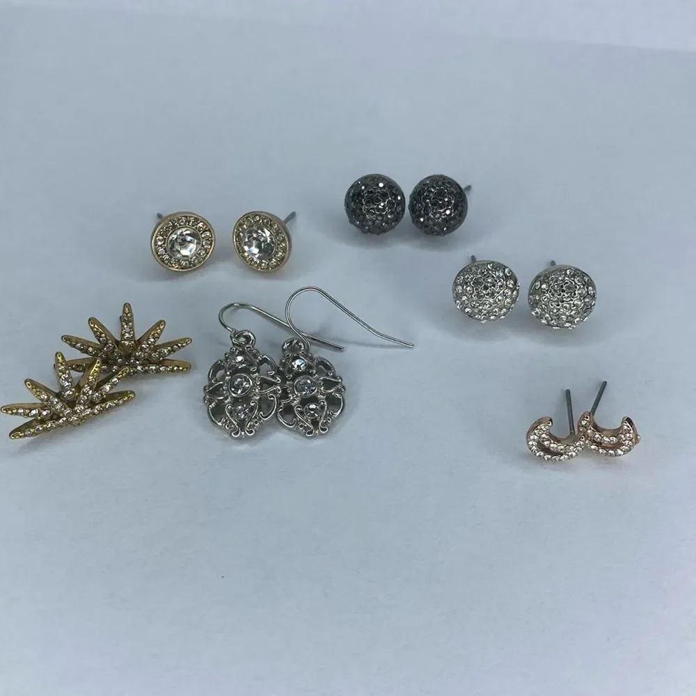 Bundle (6) Sparkly Shimmery Earrings